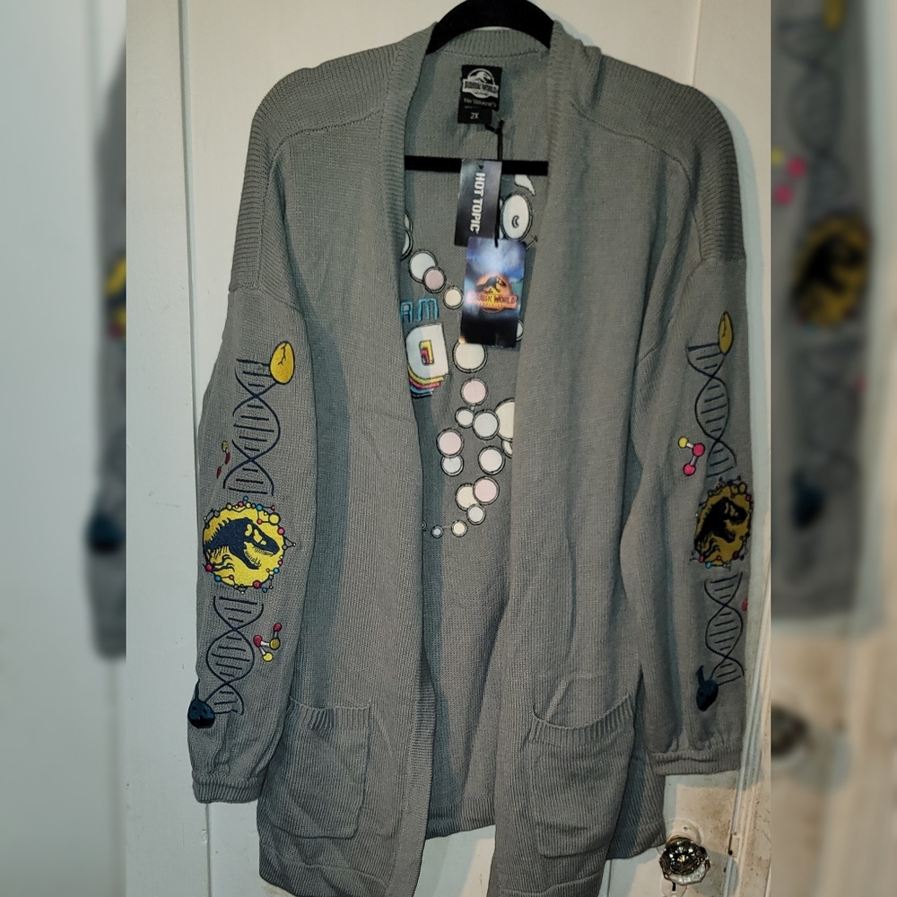NWT Her Universe Gray DNA Embroidered Jacket